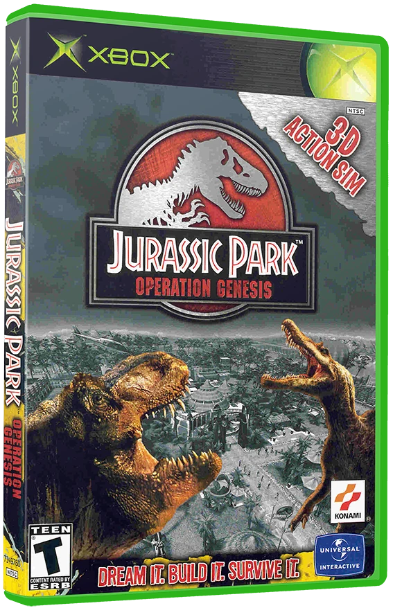 Jurassic Park Operation Genesis box art