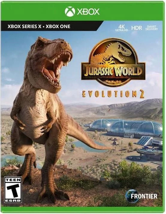 Jurassic World Evolution 2 box art