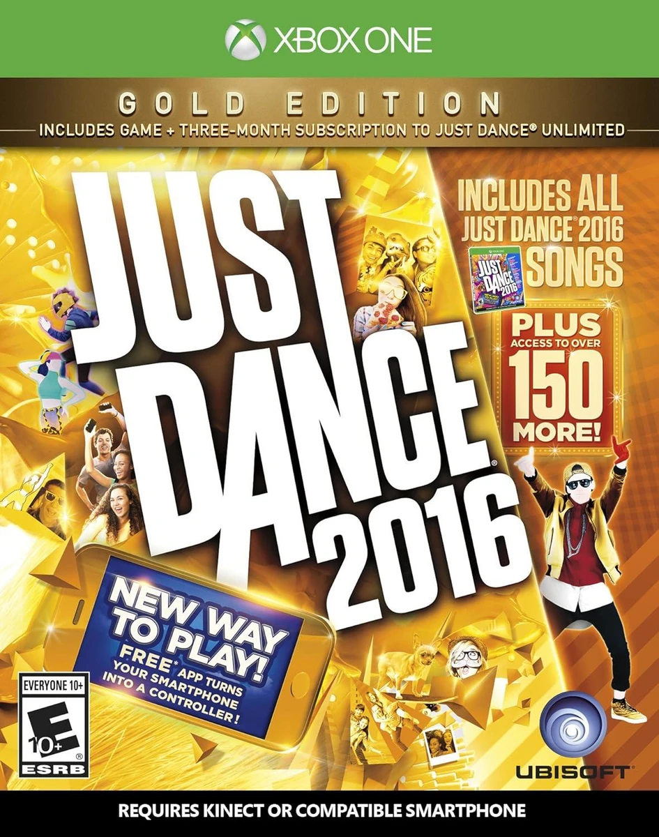 Just Dance 2016: Gold Edition box art