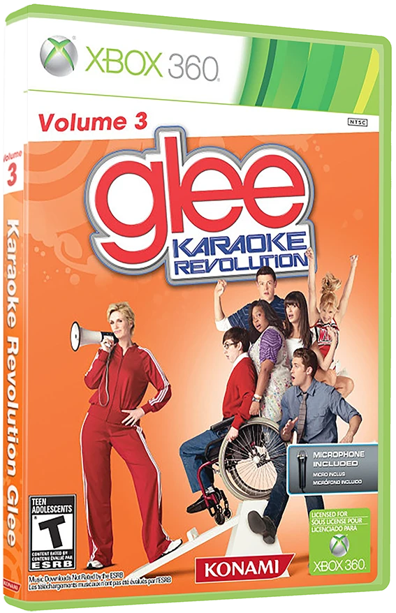 Karaoke Revolution Glee Vol 3 box art