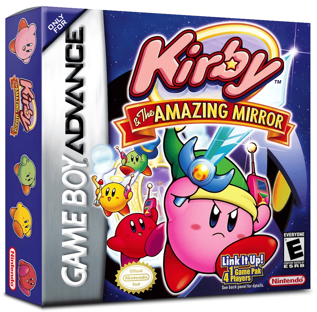 Kirby and the Amazing Mirror box art