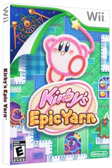 Kirby's Epic Yarn box art
