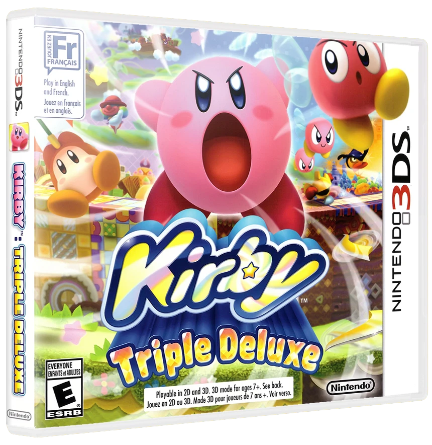 Kirby Triple Deluxe box art