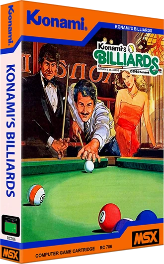 Konami's Billiards box art