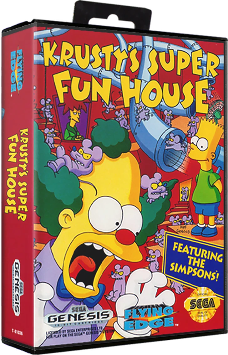 Krusty's Super Fun House box art