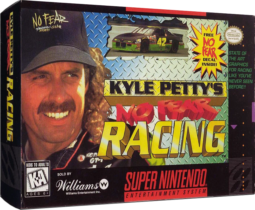 Kyle Petty's No Fear Racing box art