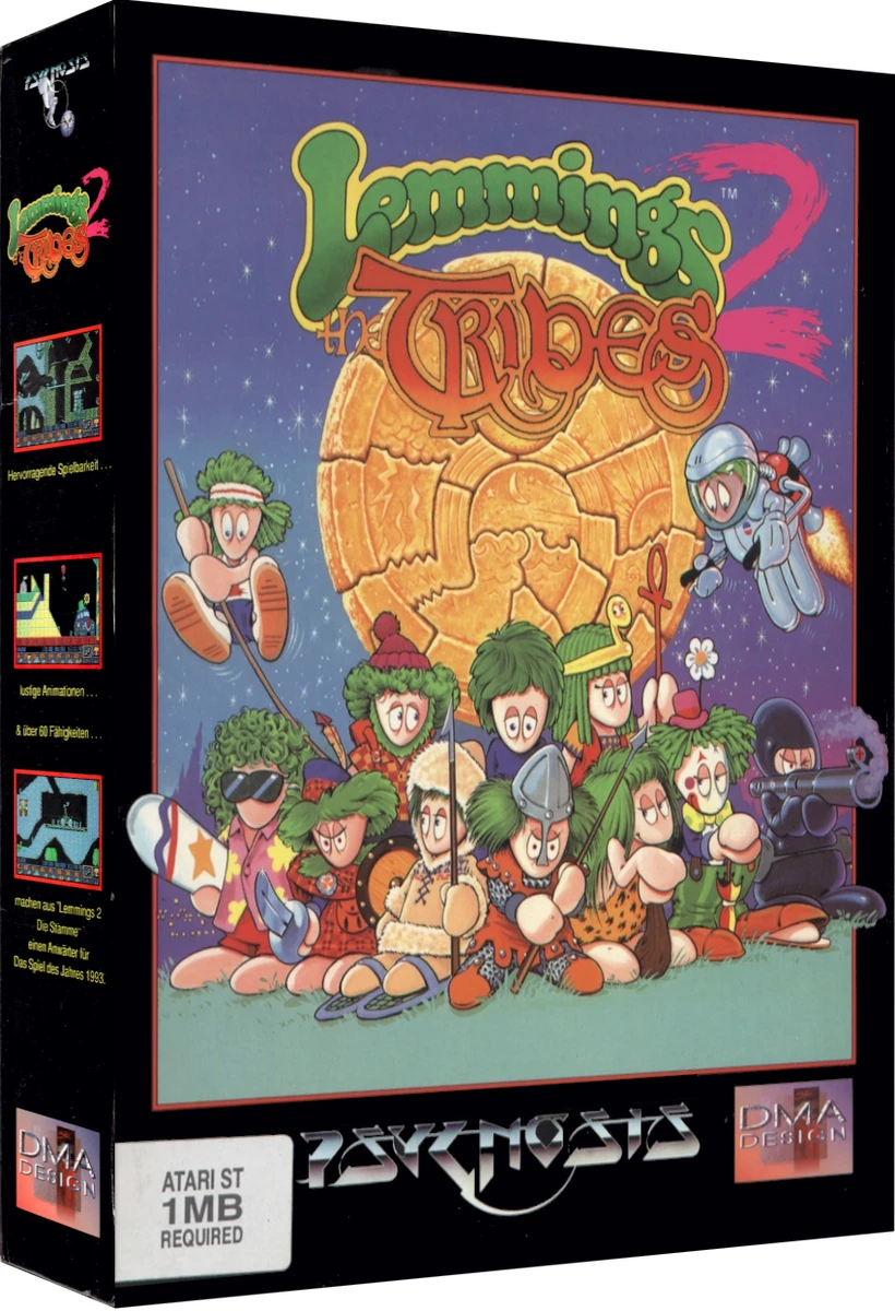 Lemmings 2: The Tribes box art