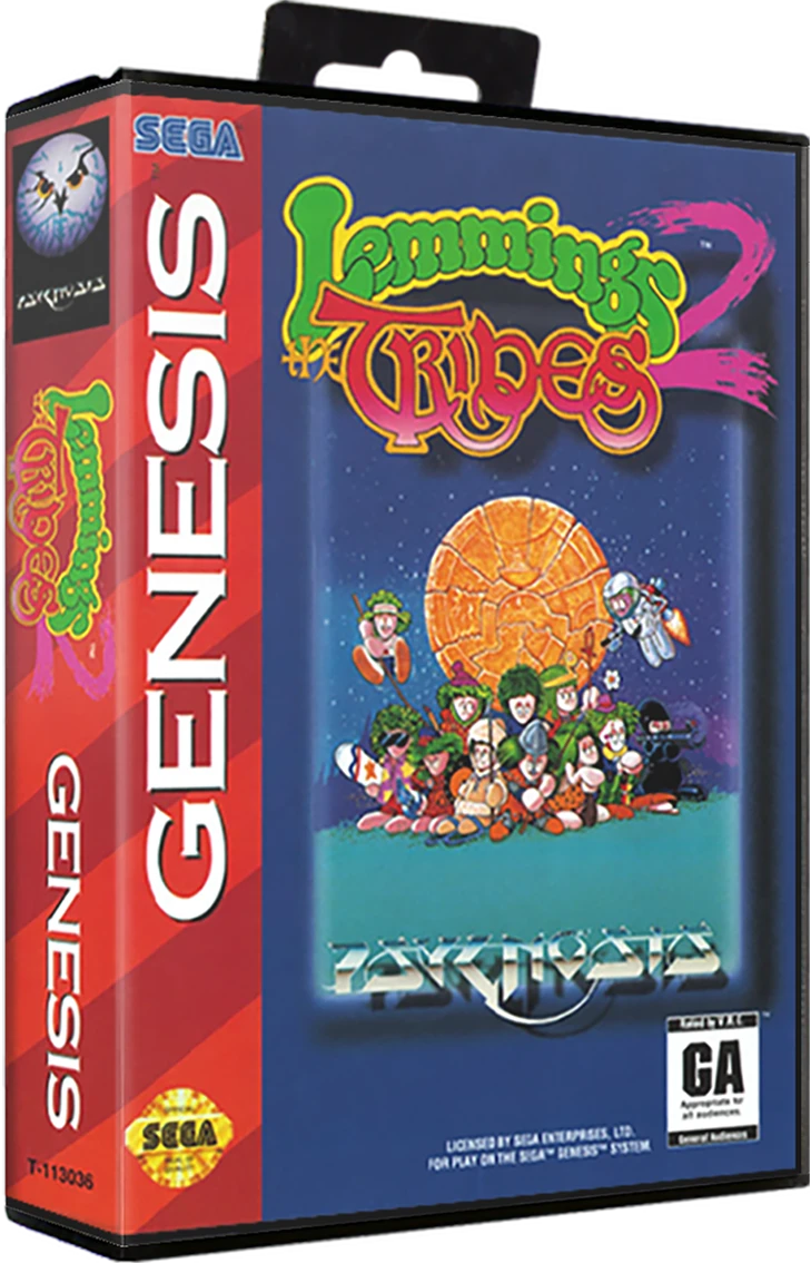 Lemmings 2: The Tribes box art