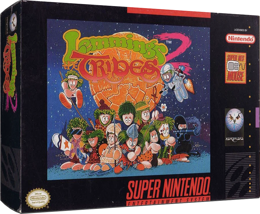 Lemmings 2 The Tribes box art