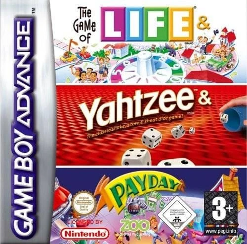 Life & Yahtzee & Payday box art