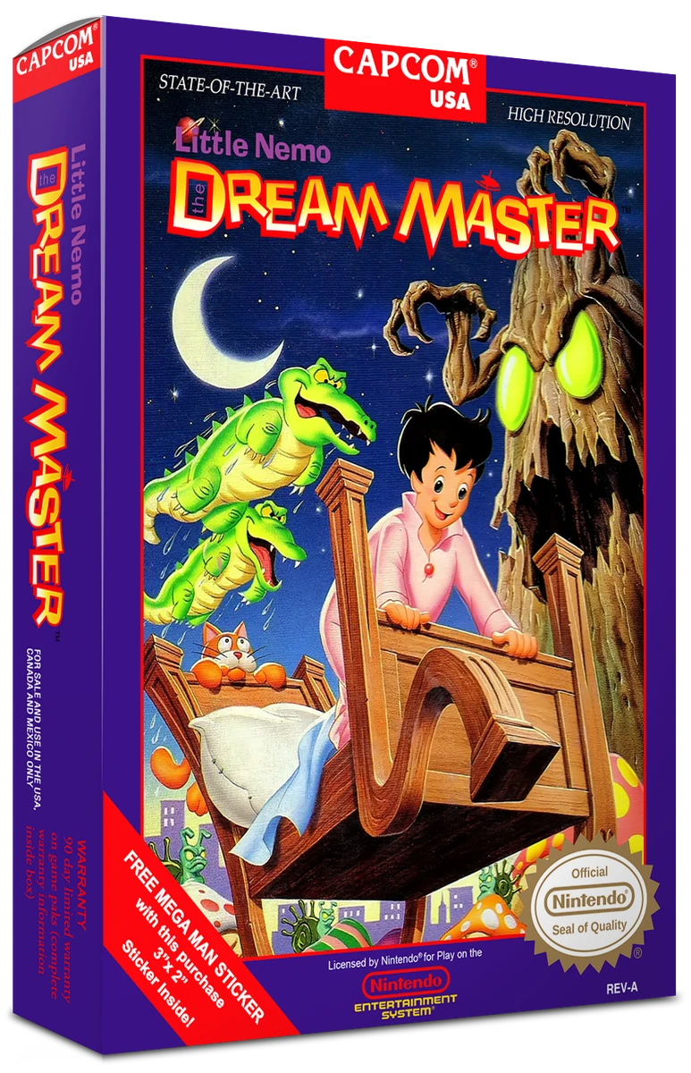 Little Nemo The Dream Master box art