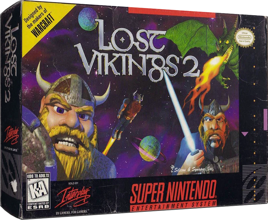 Lost Vikings 2 box art