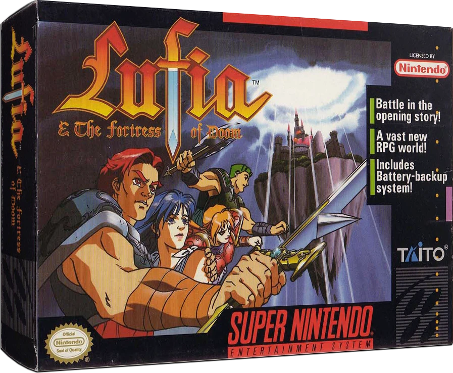 Lufia and The Fortress of Doom box art