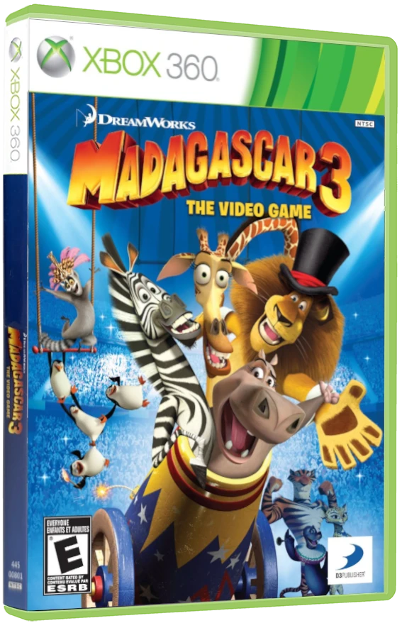 Madagascar 3 box art