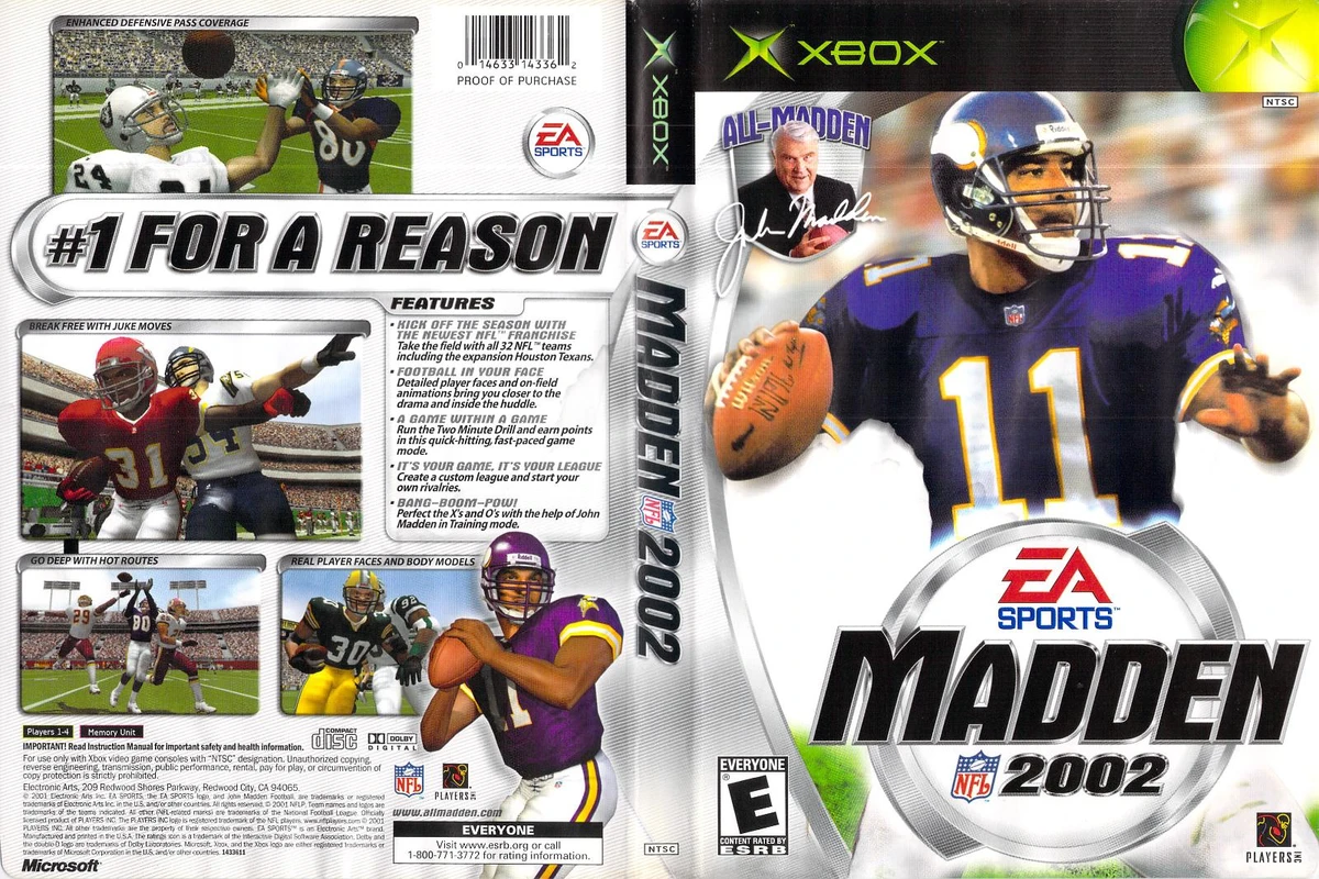 Madden 2002 box art