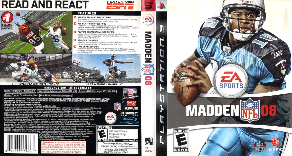 Madden 2008 box art