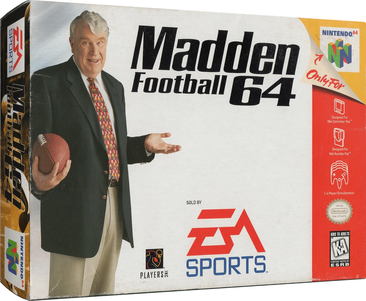 Madden Football 64 box art