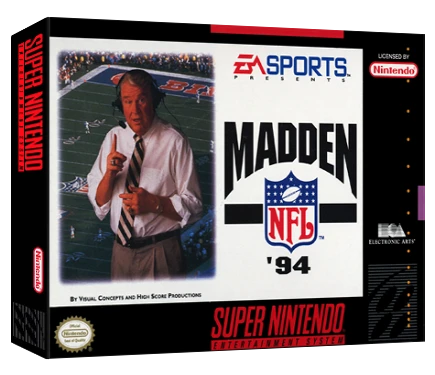 Madden NFL '94 box art