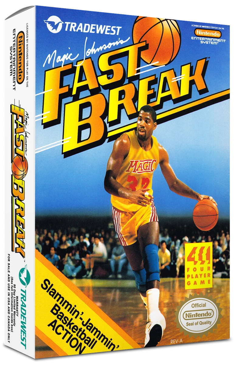 Magic Johnson's Fast Break box art