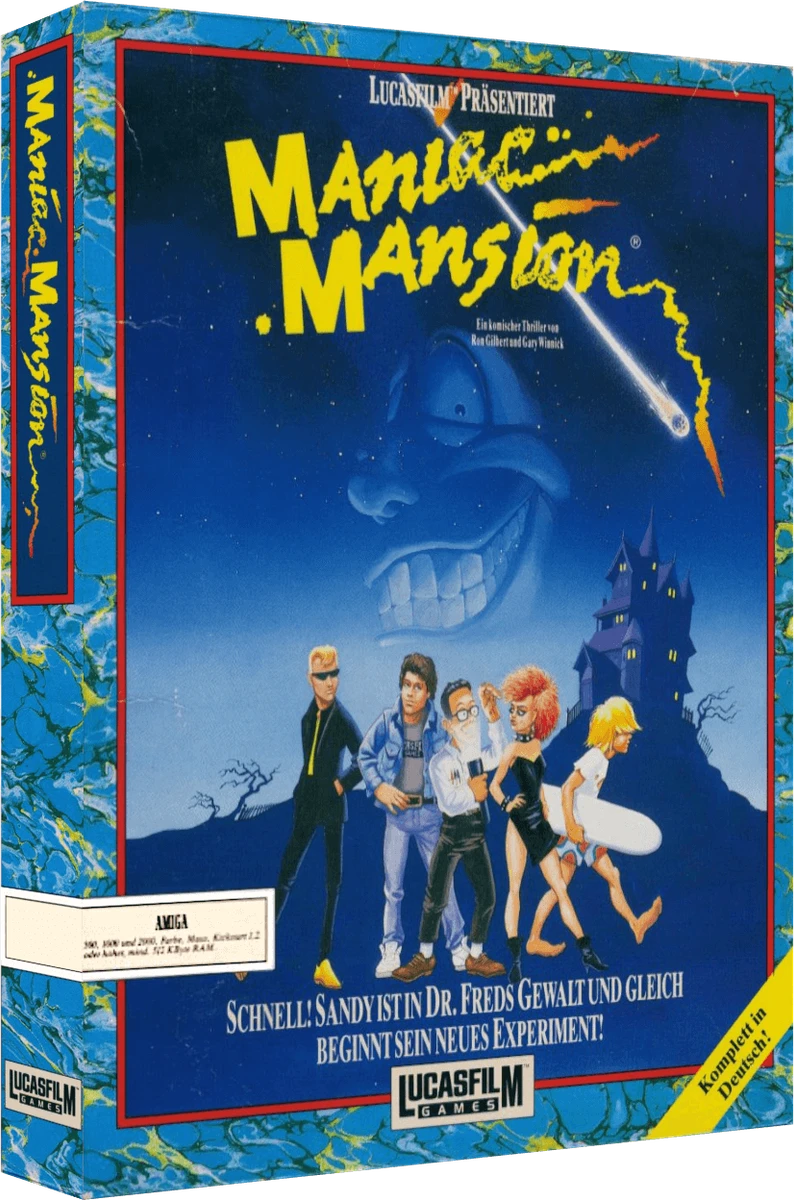 Maniac Mansion box art