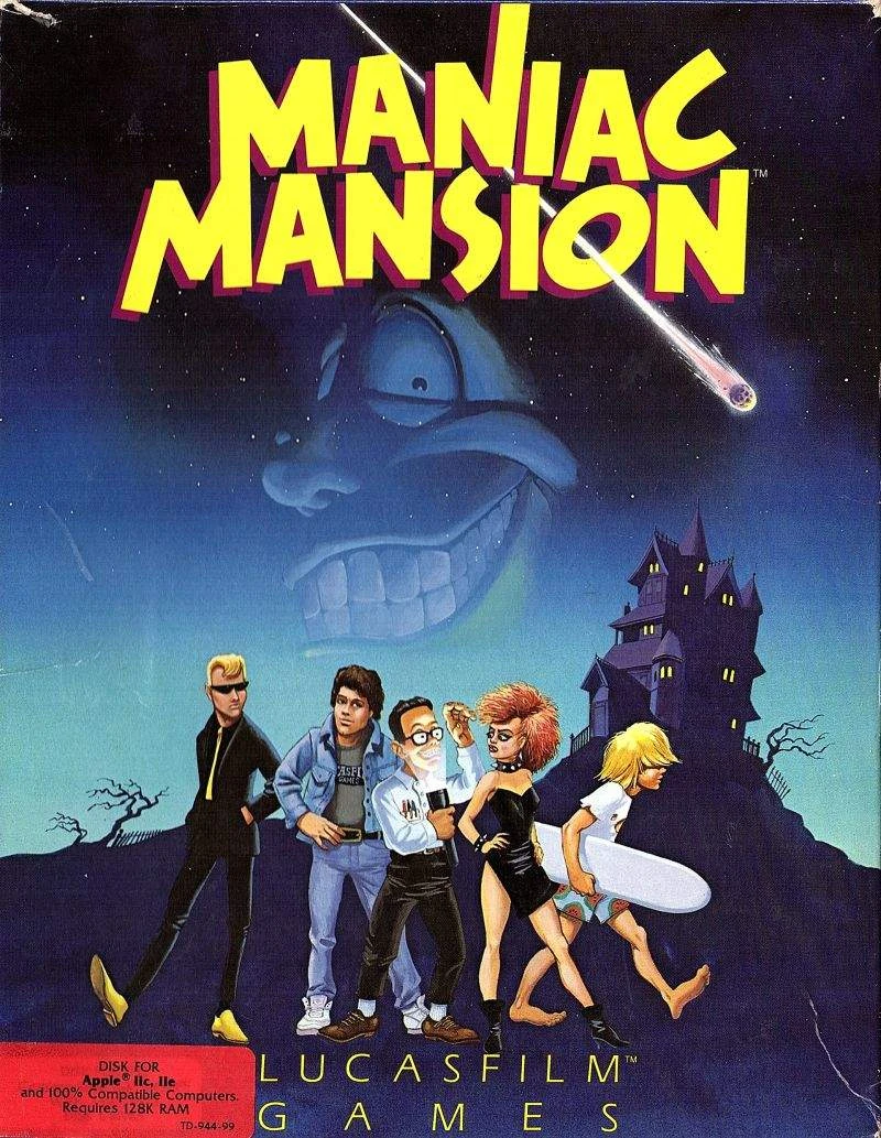 Maniac Mansion box art
