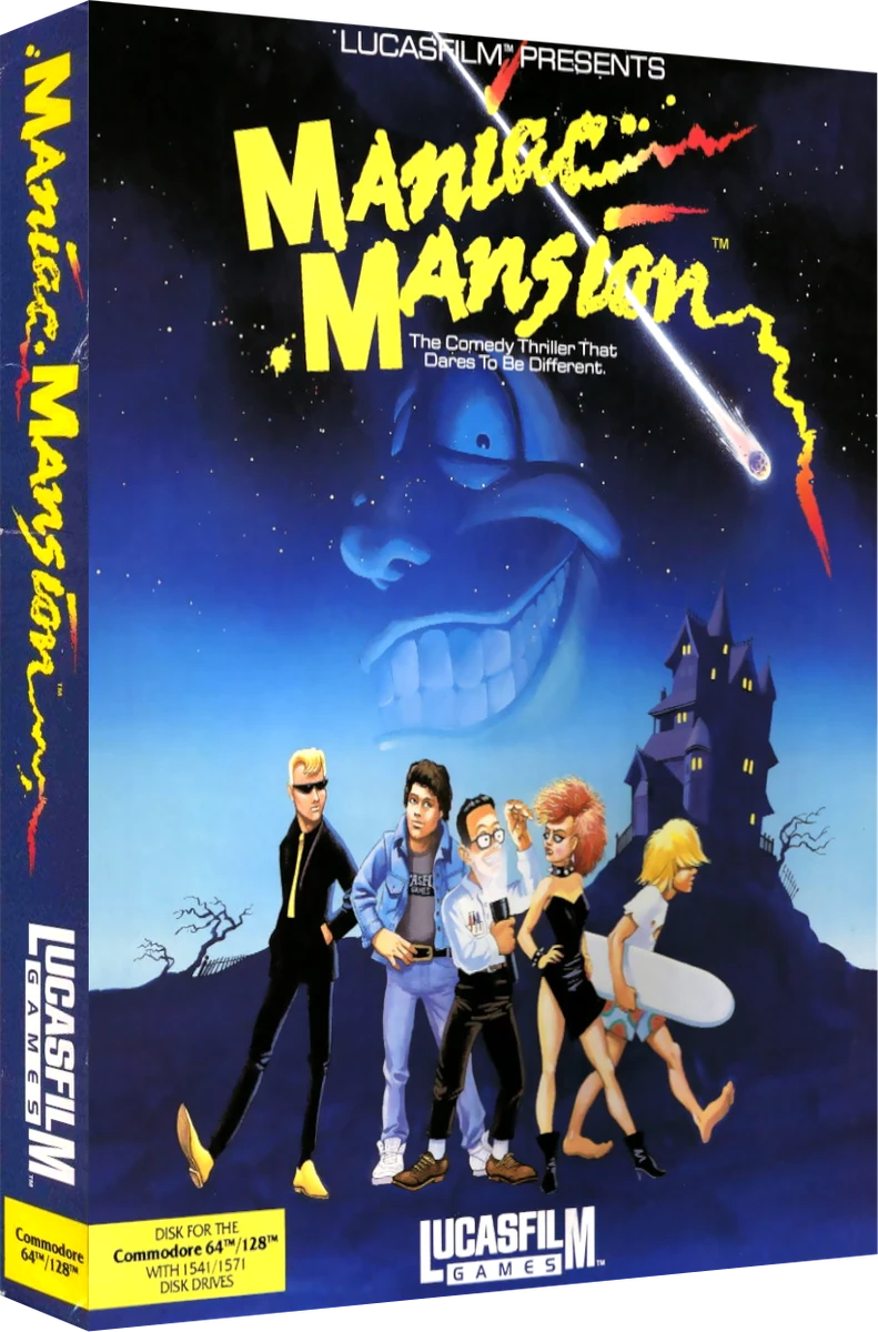 Maniac Mansion box art