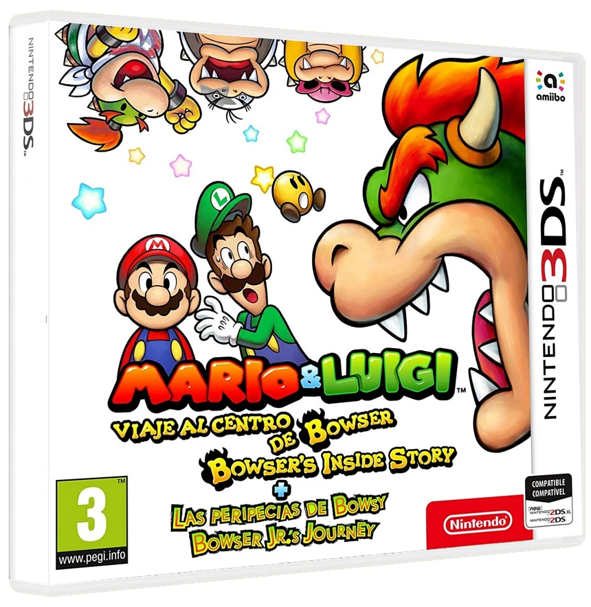 Mario & Luigi: Bowser's Inside Story + Bowser Jr's Journey box art