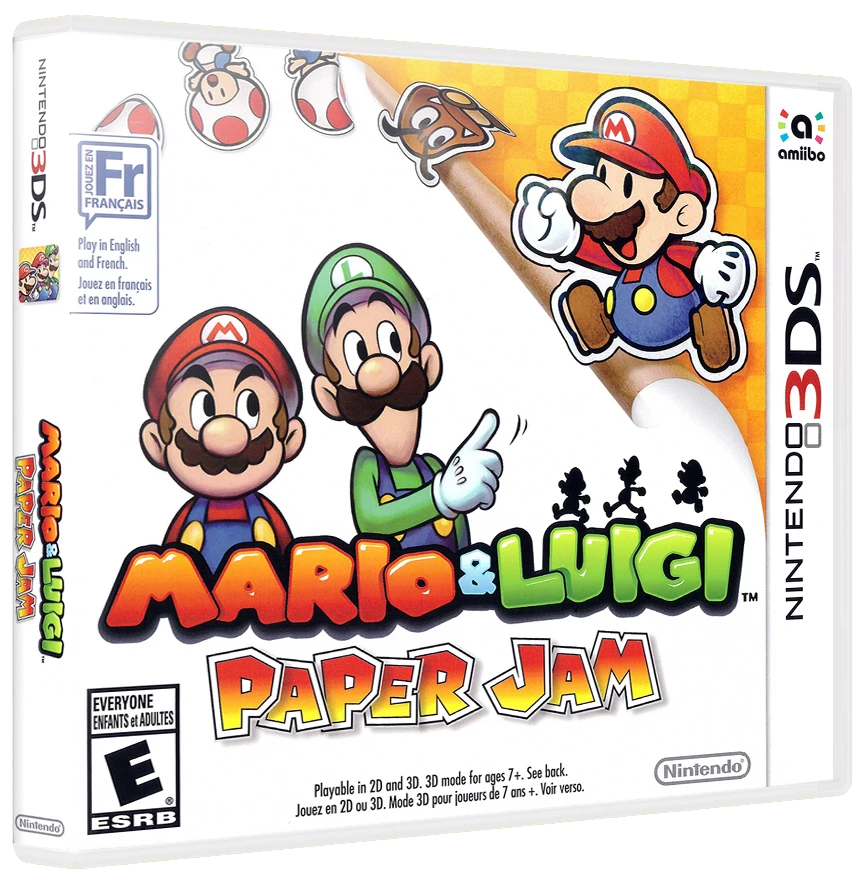 Mario & Luigi: Paper Jam box art