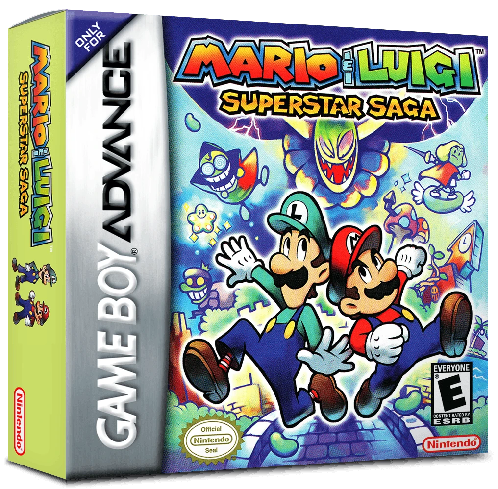 Mario and Luigi Superstar Saga box art