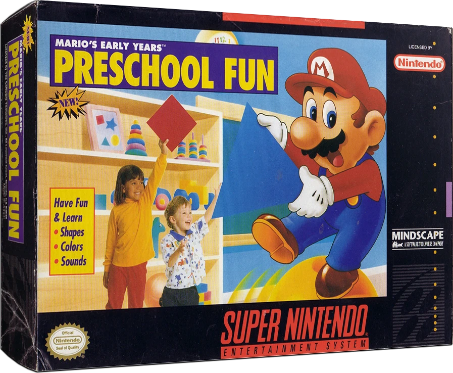 Mario's Early Years Preschool Fun box art
