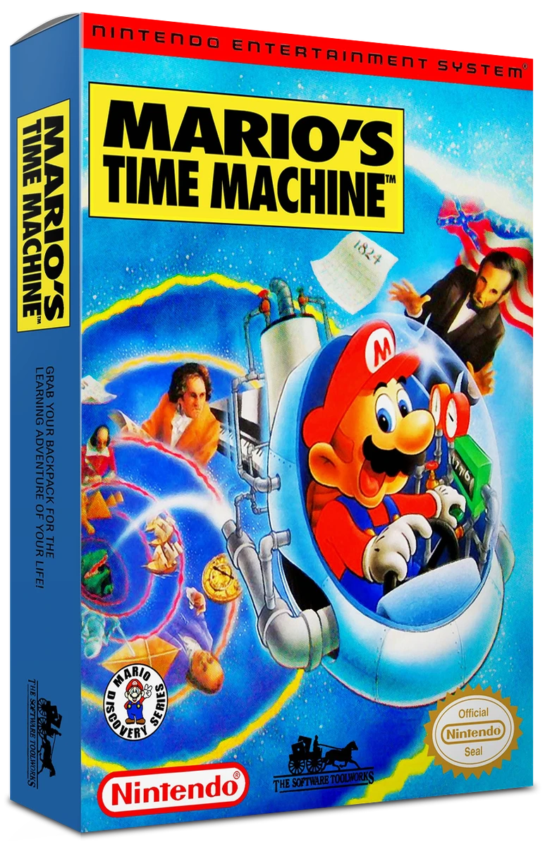Mario's Time Machine box art