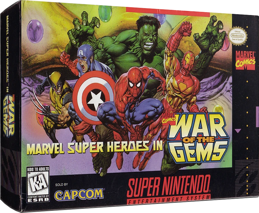 Marvel Super Heroes in War of the Gems box art