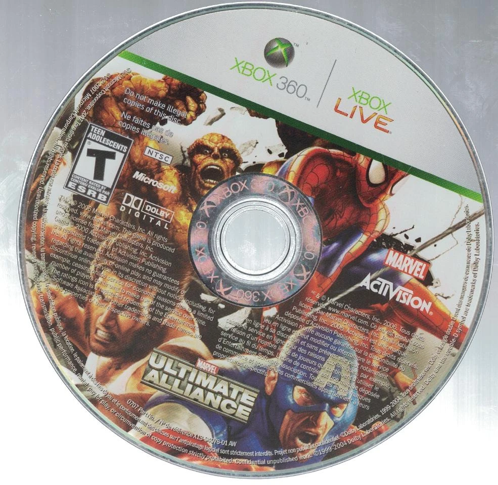 Marvel Ultimate Alliance & Forza 2 box art