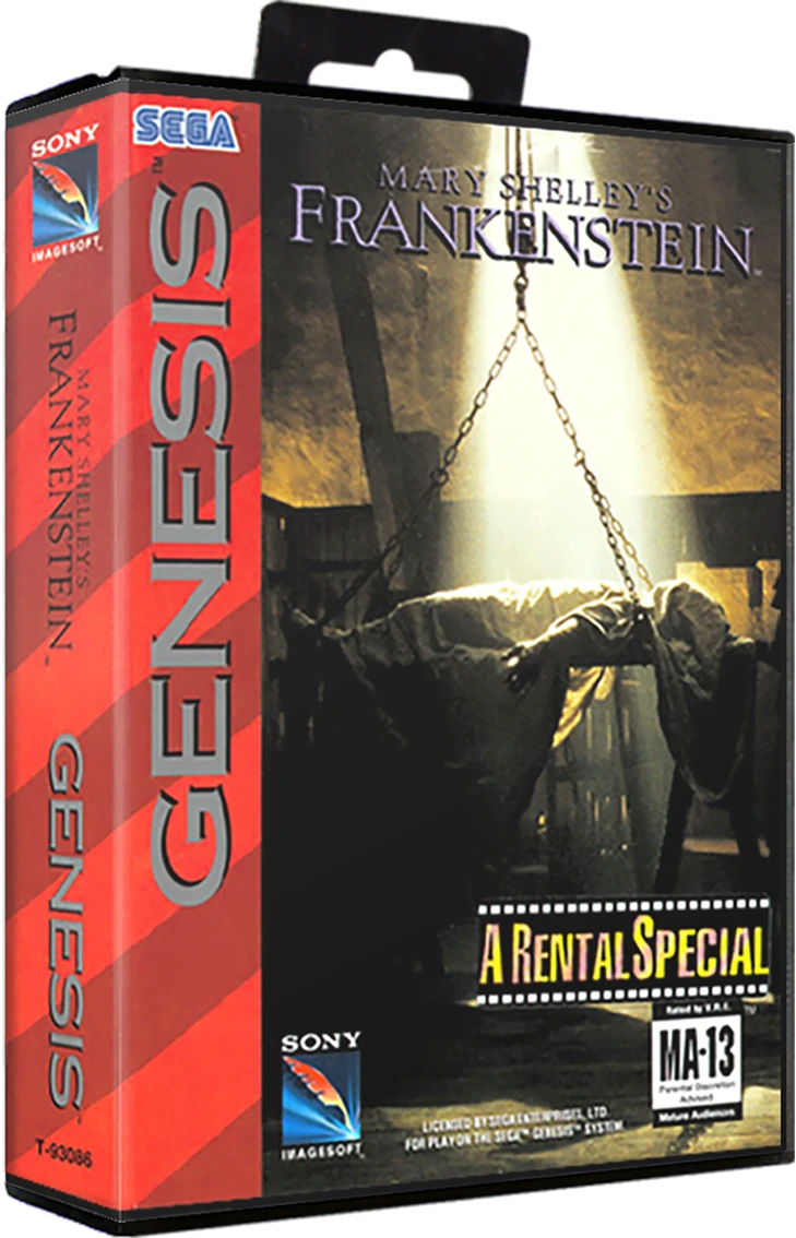 Mary Shelley's Frankenstein box art