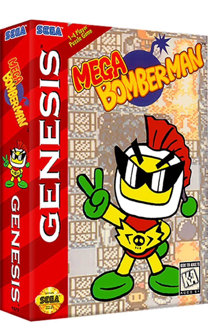 Mega Bomberman box art