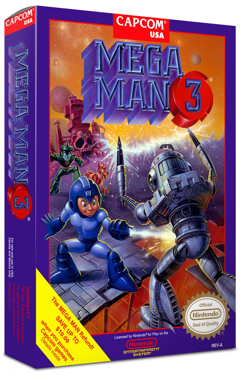 Mega Man 3 box art