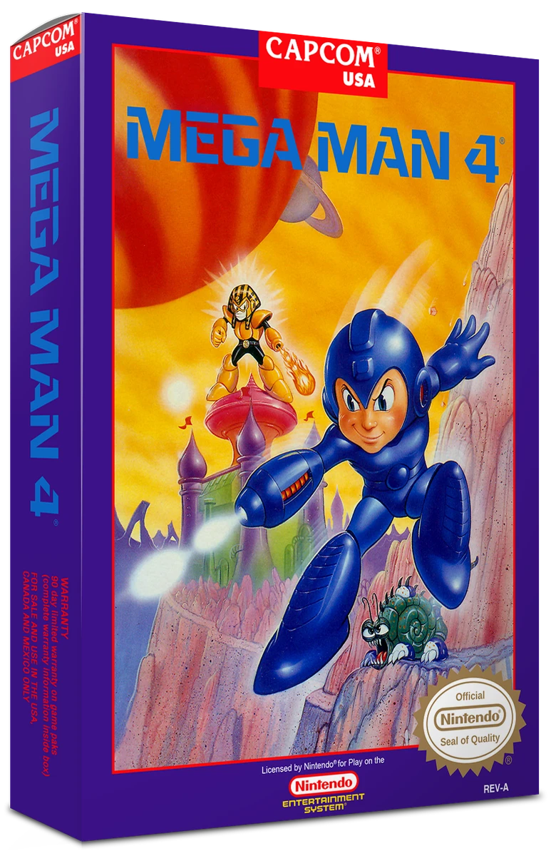 Mega Man 4 box art