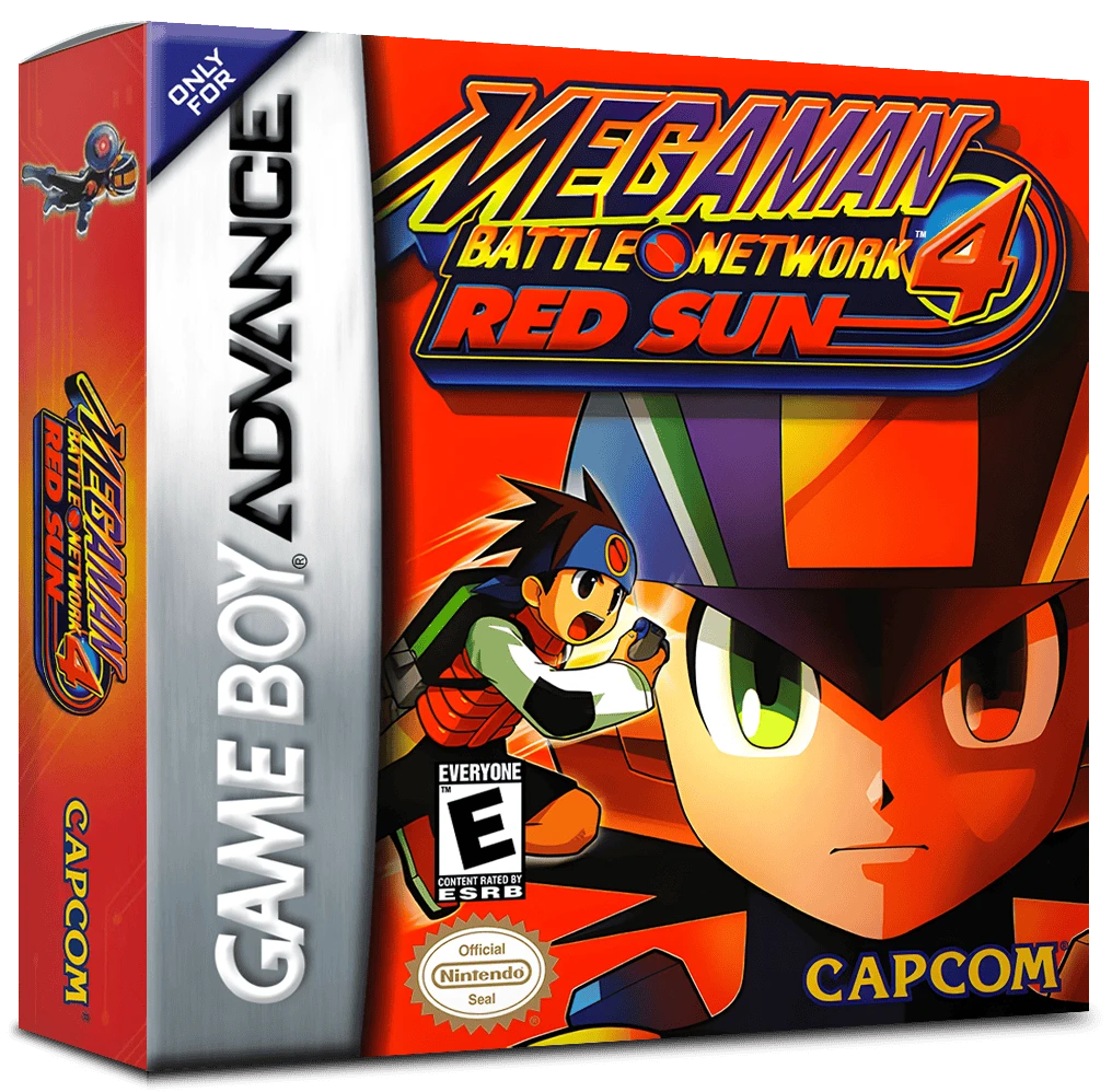 Mega Man Battle Network 4: Red Sun box art