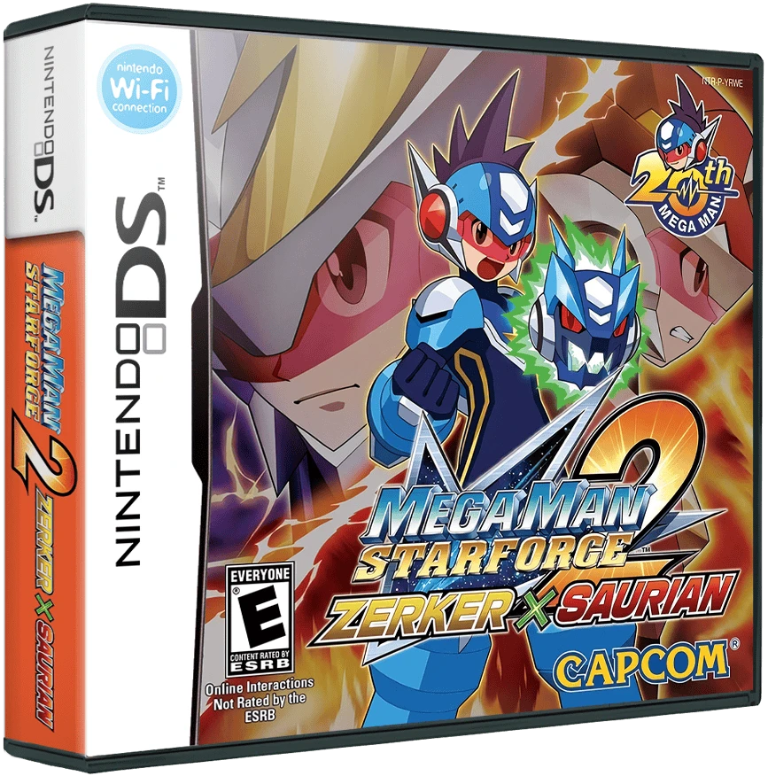 Mega Man Star Force 2 Zerker X Saurian box art