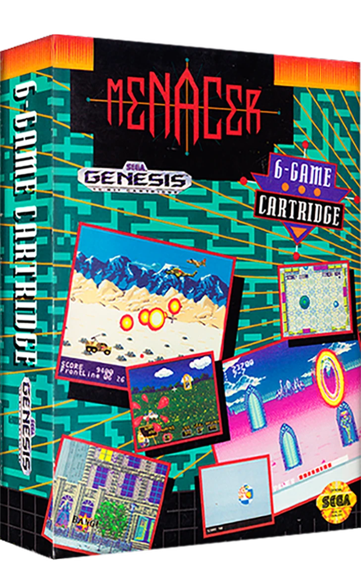 Menacer 6-Game Cartridge box art