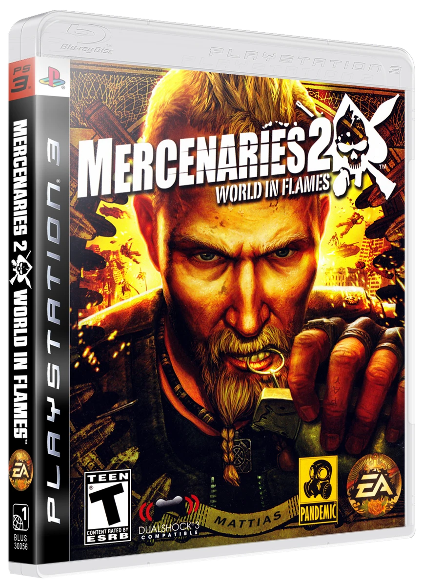 Mercenaries 2 World in Flames box art