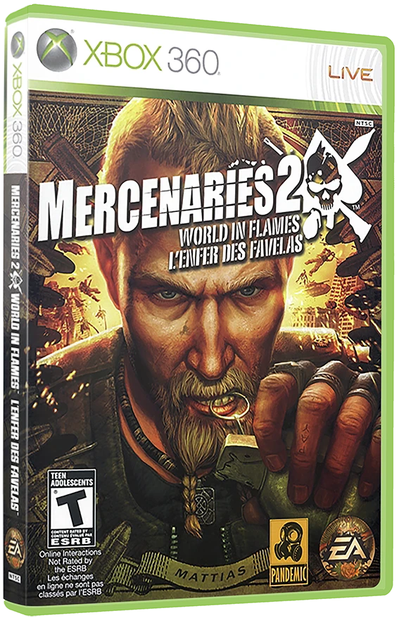 Mercenaries 2 World in Flames box art