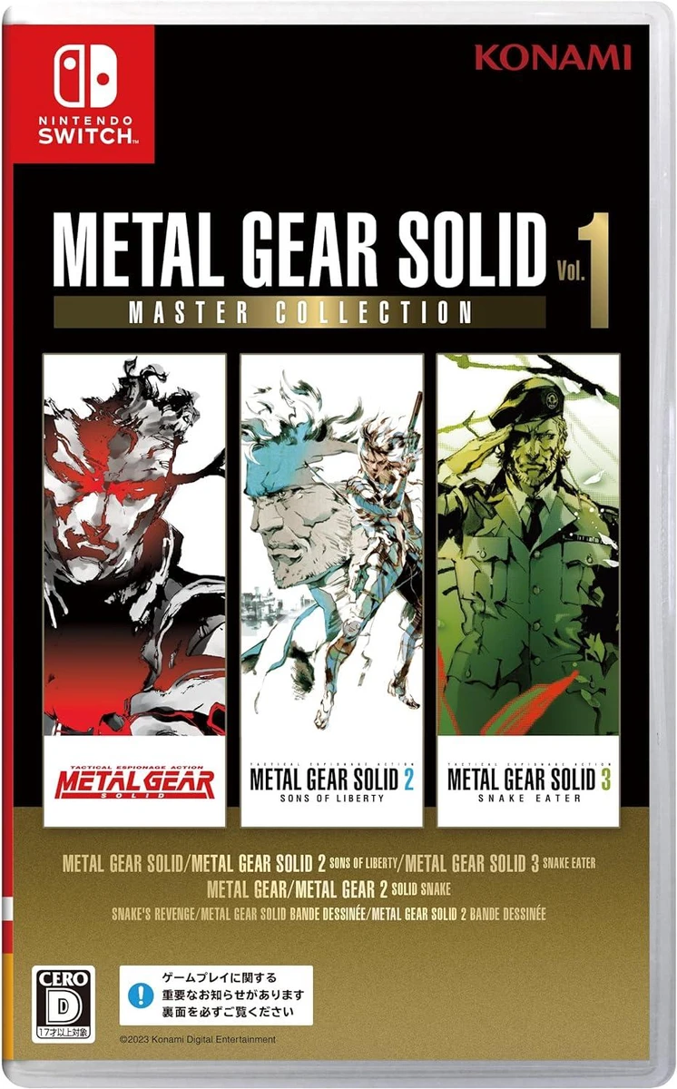 Metal Gear Solid: Master Collection Vol. 1 box art