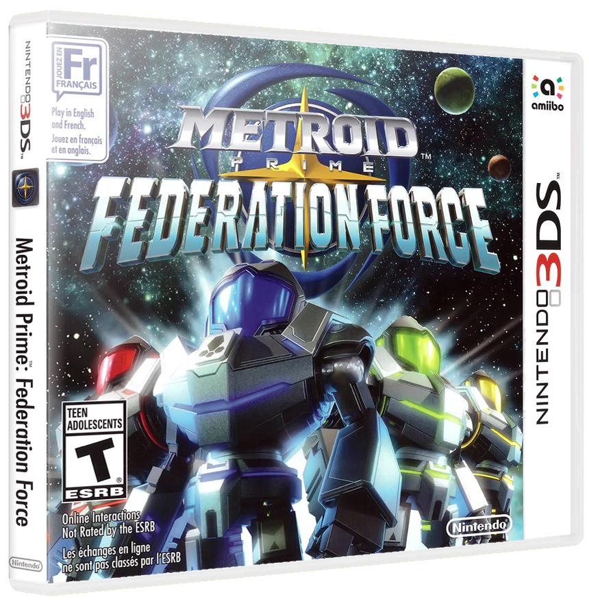Metroid Prime Federation Force box art