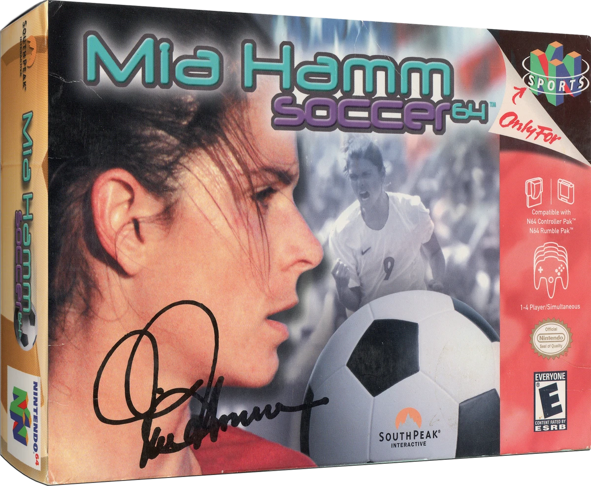 Mia Hamm Soccer 64 box art