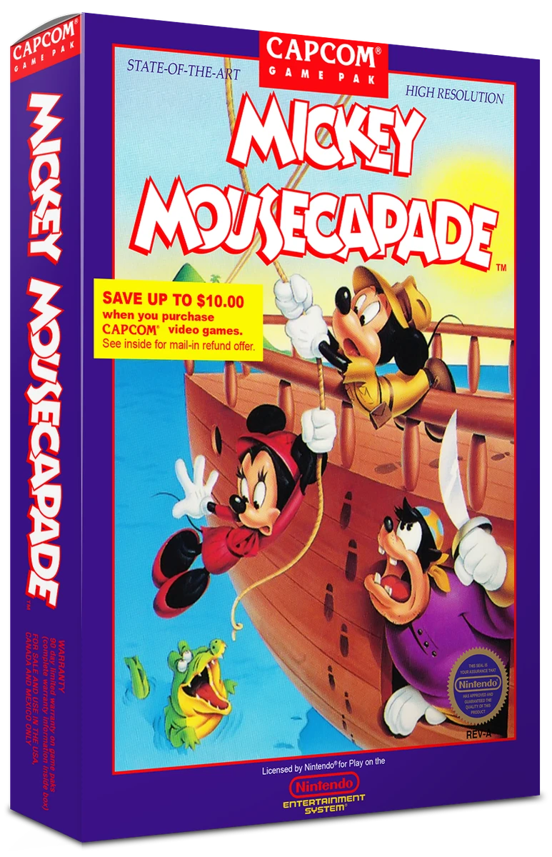 Mickey Mousecapade box art