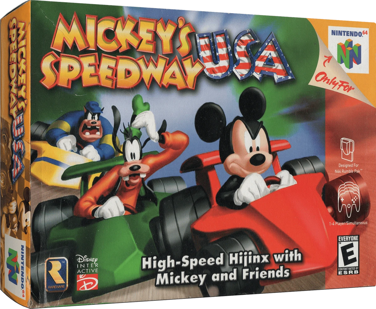 Mickey's Speedway USA box art