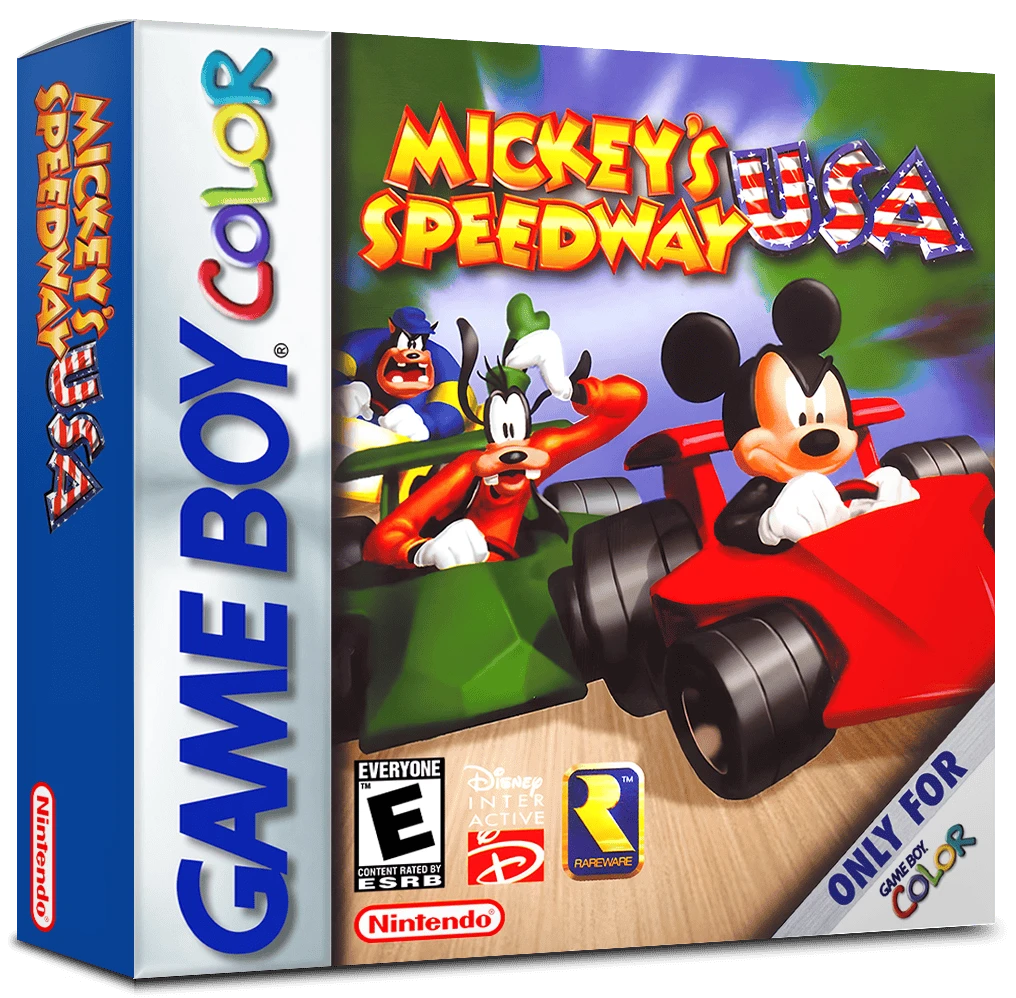 Mickey's Speedway USA box art