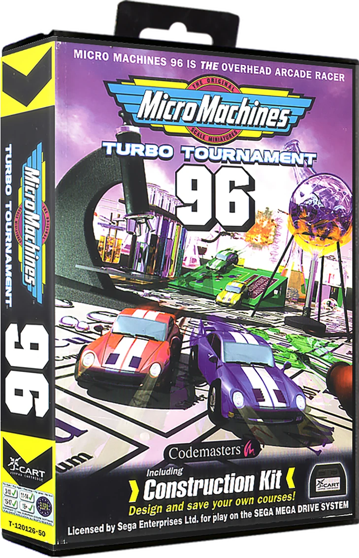 Micro Machines: Turbo Tournament 96 box art