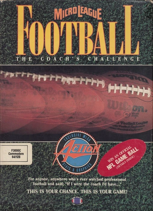 MicroLeague Football: The Coach's Challenge box art